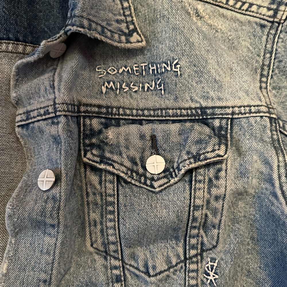 Ksubi Something Missing Crop Denim Jacket Medium - image 6